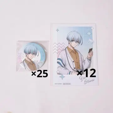 블루 록 포토그래퍼 효리 요 캔뱃지 25개 특전 브로마이드 12장