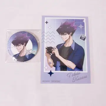 블루 록 포토그래퍼 카라스 타비토 캔뱃지 특전 브로마이드