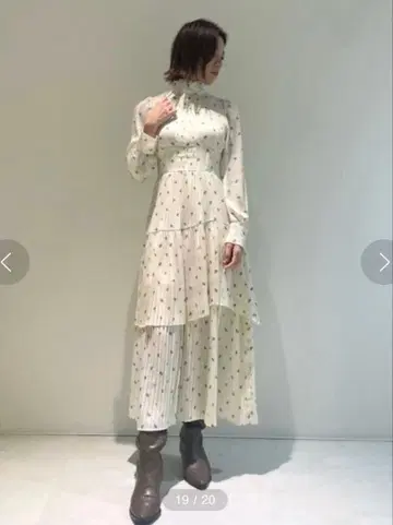 2way 보타이 플리츠 원피스