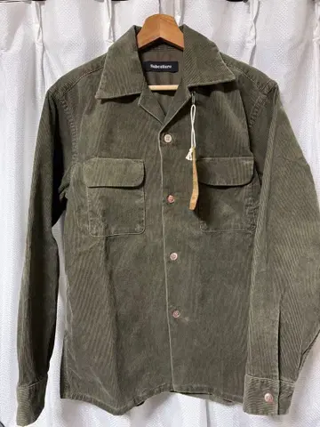Subculture 코듀로이 셔츠 1 올리브 그린 미사용 새상품