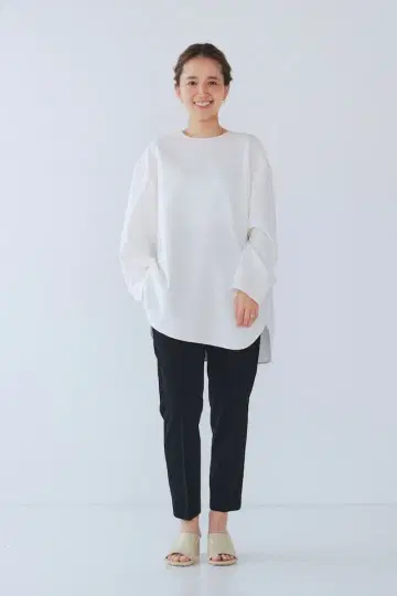 YORI 더블 크로스 Tee 블라우스