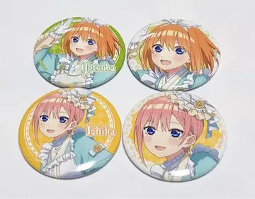 5등분의 신부 와난다랜드 빌리지 뱅가드 콜라보 캔뱃지 나카노 네잎