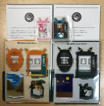 포켓몬 센터 온라인 리자몽상 아크릴 스탠드 2종 + 스티커 2종