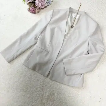 빅 사이즈 23구 노카라 자켓 40