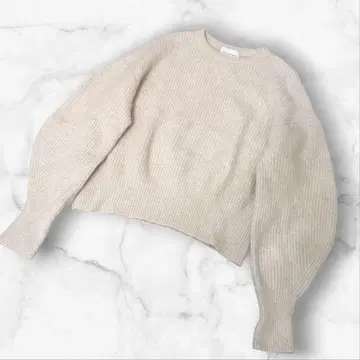 유나이티드 애로우즈 폭스 울 벌룬 빅 실루엣 스웨터