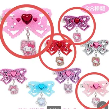 시크릿 헤어 클립 산리오 갸루 고양이 묶음 판매