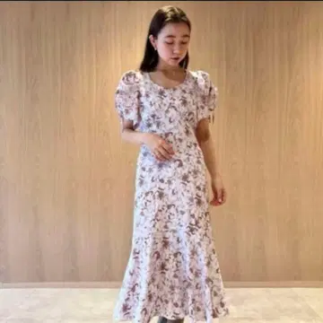 SNIDEL (스나이델) 바리에 프린트 원피스 무료배송