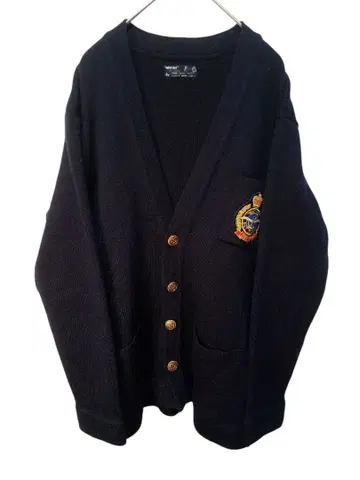 WAY OUT 가디건 L 사이즈 와펜 자수 90S 일본제