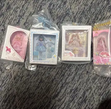 리카짱 미니어처 패키지 컬렉션 산리오 가챠가챠 4종 세트