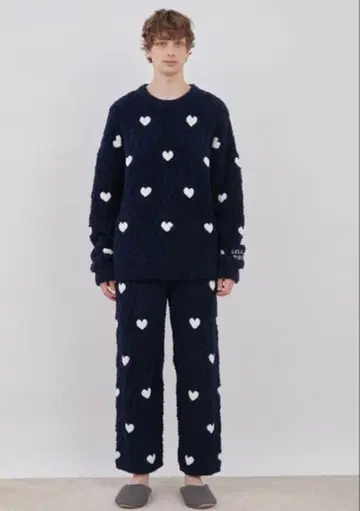 젤라또피케 하트 자카드 풀오버 팬츠 세트