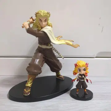 2체 세트 귀멸의 칼날 피규어 렌고쿠 쿄쥬로