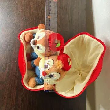 디즈니 스토어 칩과 데일 사과 하우스 복조리 봉제 인형