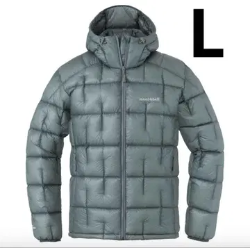 플라즈마 1000 알파인 다운 후드티 라이트 그레이 L 사이즈