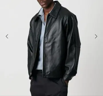 2025FW BEAUTY&YOUTH 별주 Schott 가죽 블루종