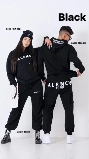 ALENCY 블랙 셋업