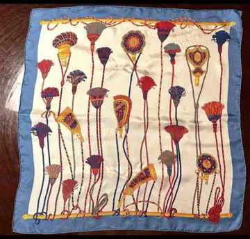 manipuri 실크 스카프 태슬 디자인