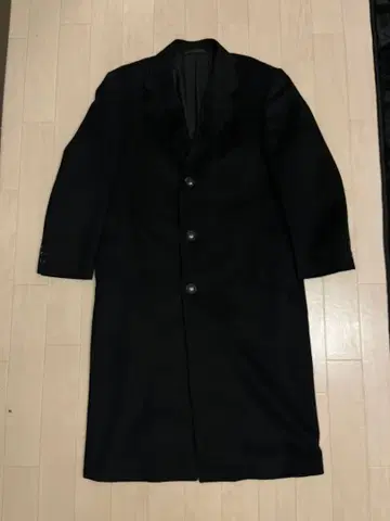 pure cashmere 체스터 코트 더블