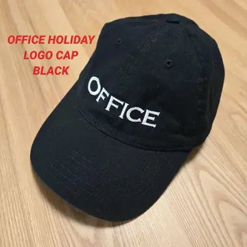 OFFICE HOLIDAY 로고 캡 블랙