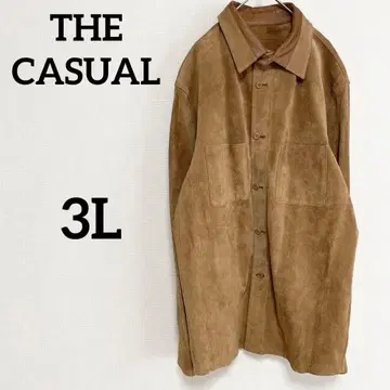 THE CASUAL 가죽 자켓 카멜 빈티지 코디 아메카지
