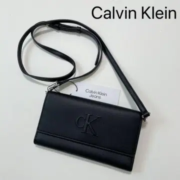 캘빈클라인 숄더백 크로스백 사선 크로스 지갑 로고 블랙