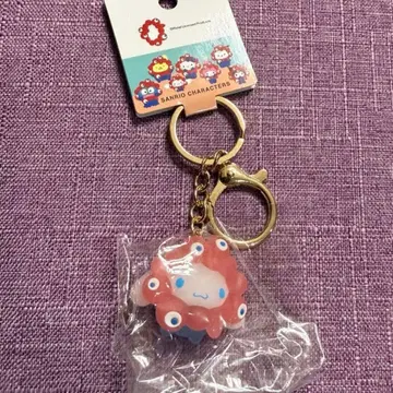 산리오 만박 미야쿠미야쿠 클리어 키링 시나몬