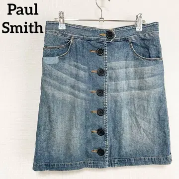 폴스미스 타이트 데님 스커트 인디고 블루 캐주얼