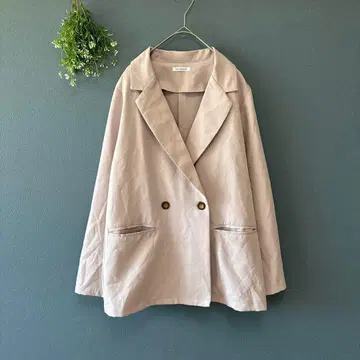 올리브데올리브 [M] 어른 내추럴 더스티 핑크 얇은 소재 테일러드 자켓