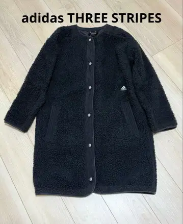 adidas 블랙 플리스 보아 자켓 L 사이즈 세탁기 OK 속건