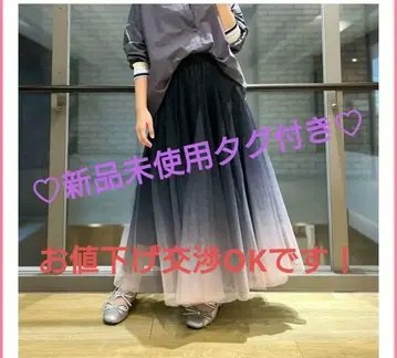 [오늘 한정 6999엔] Q 그라데이션 샤샤 스커트