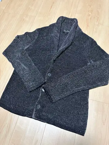 새상품급 ARMANI 아르마니 숄카라 니트 고급 사이즈 50 XL