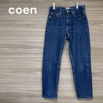 coen [ S ] 다크 블루 슬림핏 데님 크롭 캐주얼