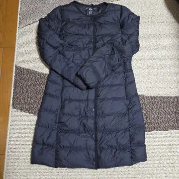 유니클로 노카라 다운 코트 M