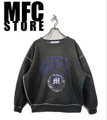 MFC STORE XL 트레이닝복 맨투맨 크루넥 그레이 블랙