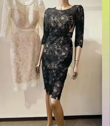 ledione 루디오네 전체 레이스 타이트 드레스