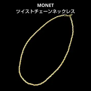MONET 모네 트위스트 체인 목걸이 골드색 액세서리