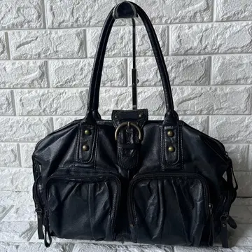 00s archive lether 2way shoulder bag y2k