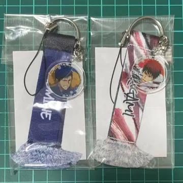 미개봉 새상품 카가미 타이가 아오미네 다이키 머플러 스트랩 2세트