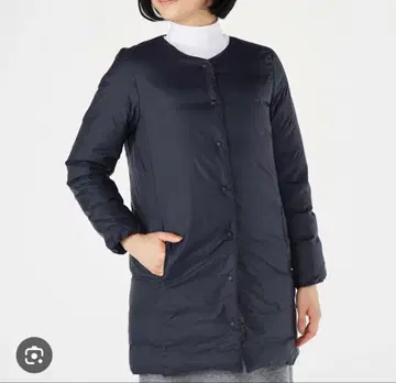 컨디션 최상 무인양품 경량 프렌치 다운 이너다운 블랙 L