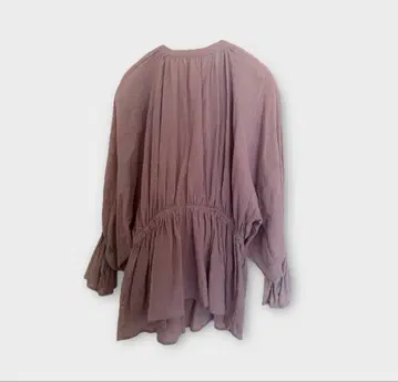 GRL 연보라색 플레어 슬리브 블라우스