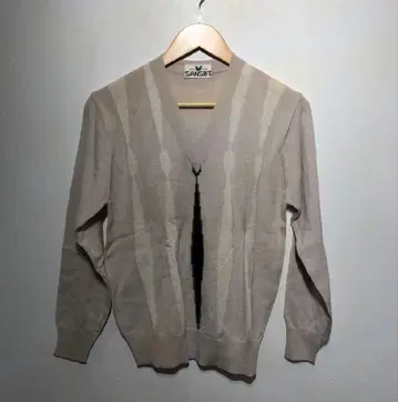 00s 빈티지 SANSET 베이지 니트 스트릿 내추럴