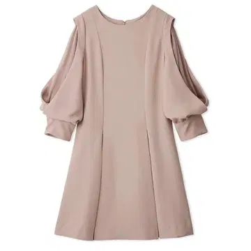 스나이델 시어 숄더 미니 원피스