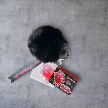 GLOOMY 그리즐리 파우치 핑크 Avail 콜라보 새상품 퍼 참