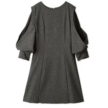 스나이델 시어 숄더 미니 원피스