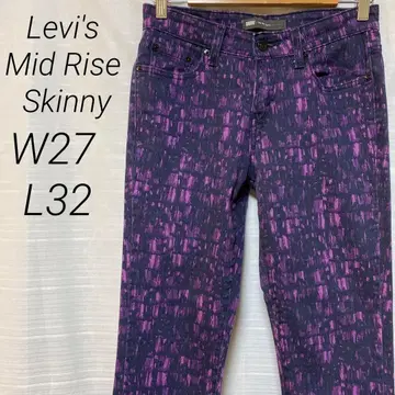 리바이스 미드 라이즈 스키니 스트레치 청바지 W27