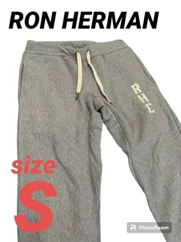 RHC 론 헤르만 구 로고 그레이 스웨트 팬츠 S 큐프라