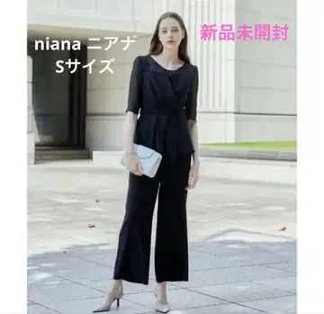 niana 뷔스티에풍 프릴 블라우스와 와이드 팬츠 셋업 팬츠 드레스