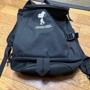 스누피 자수 백팩