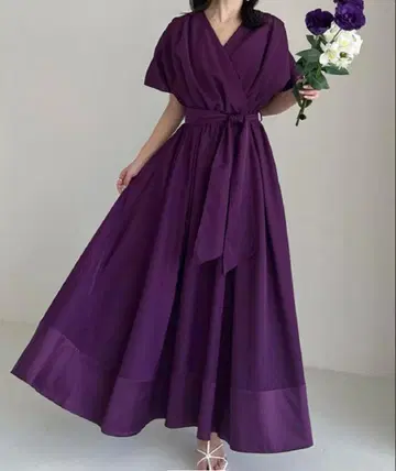 아뉴앙스 크로스 볼륨 원피스