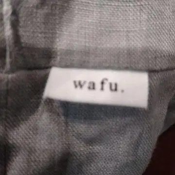 wafu. 린넨 넥워머 라이트 그레이