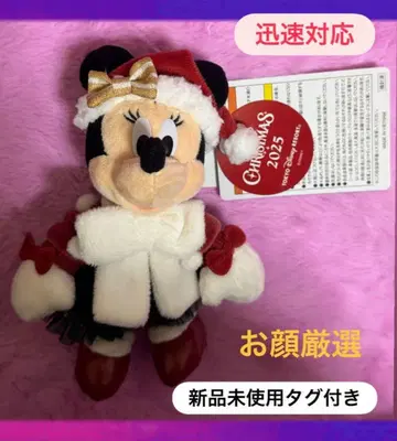 미사용 새상품 디즈니 크리스마스 미니 마우스 인형 배지